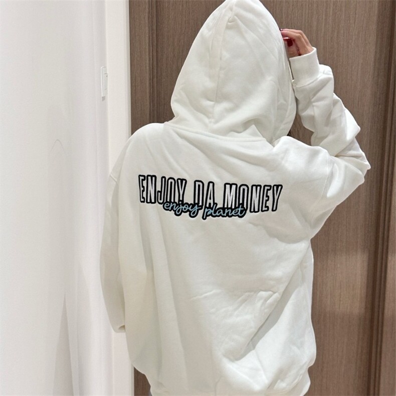 刺绣连帽拉链卫衣KM7038款M-3XL薄,男装卫衣,星座506A