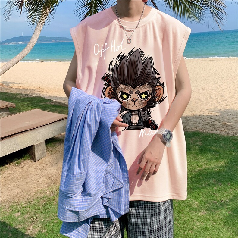 量大图低自动【有货】纯棉背心HD019-1-BX25115-P20，男装背心/马甲，电商019-1