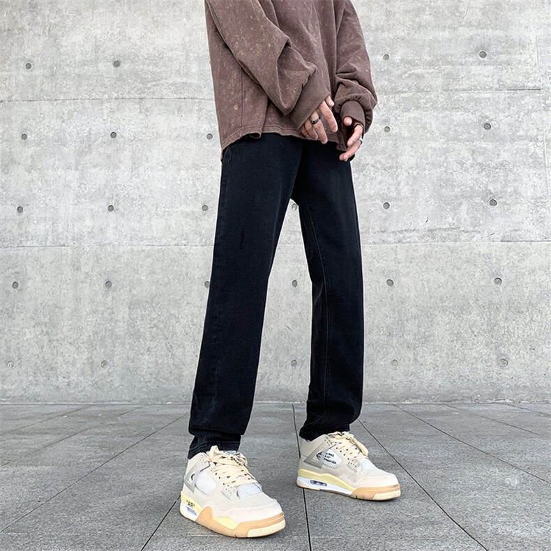 美式高街潮流宽松水洗牛仔裤直筒休闲裤A161-S2354-P51,男装牛仔裤,电商A161