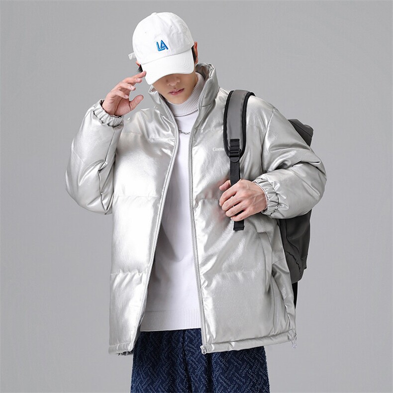 特批70 新款港风中性印花皮棉衣外套保暖御寒皮棉服PY8933-P70图片