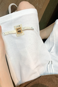 8XL-M华夫格纹理篮球短裤男休闲大码松紧系绳五分裤DK1508P40控58图片