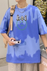 夏装学生渐变纯棉百搭T恤短袖男女创意印花半袖1599-P45控价68，男装T恤，电商A441-1