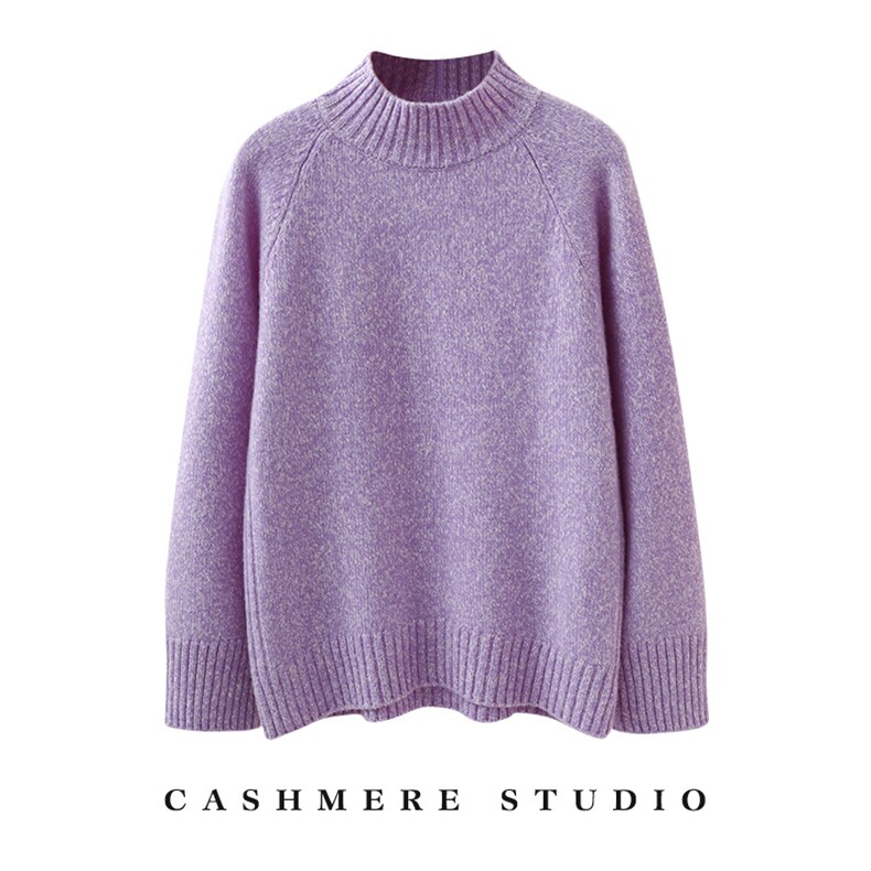 2025年秋季时尚百搭通勤简约休闲套衫，女装针织衫/毛衣，奢优羊绒