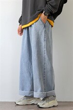 牛仔裤男款秋冬季日系直筒宽松潮牌复古大码拖地阔腿裤休闲长裤子图片