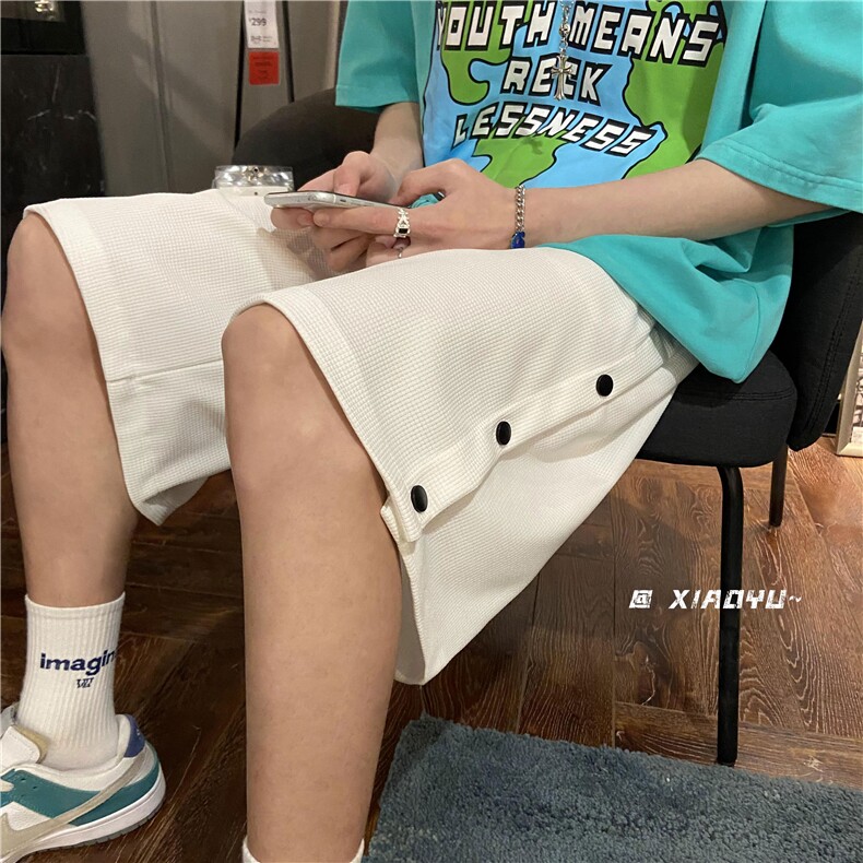 XZ616夏季新款华夫格排扣短裤五分裤TY321P30控39,男装休闲裤,星座512A（原616）
