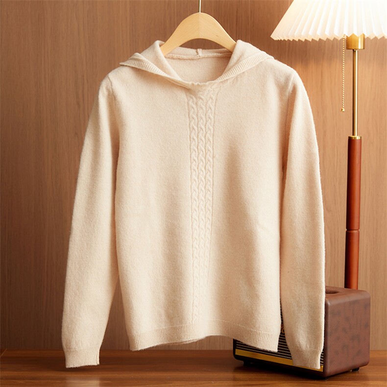 高品质儿童羊毛衫扭花连帽设计羊毛温暖舒适时尚百搭，童装儿童羊毛衫，驼铃羊绒
