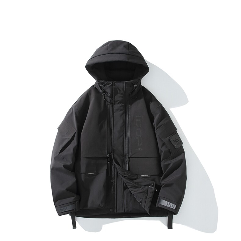 高品质新款工装羽绒衣90白鸭绒连帽加厚宽松羽绒服，男装羽绒服，星座223（原229-2）