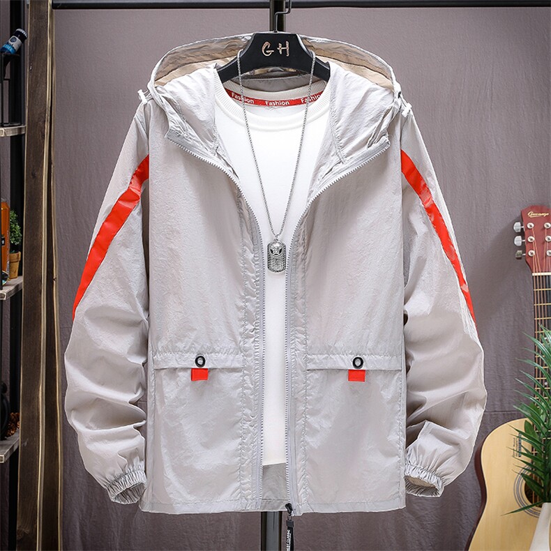 防晒衣男士夏季户外薄款工装夹克男透气大码外套防晒衫F209-P23,男装夹克,星座1206（原A206）