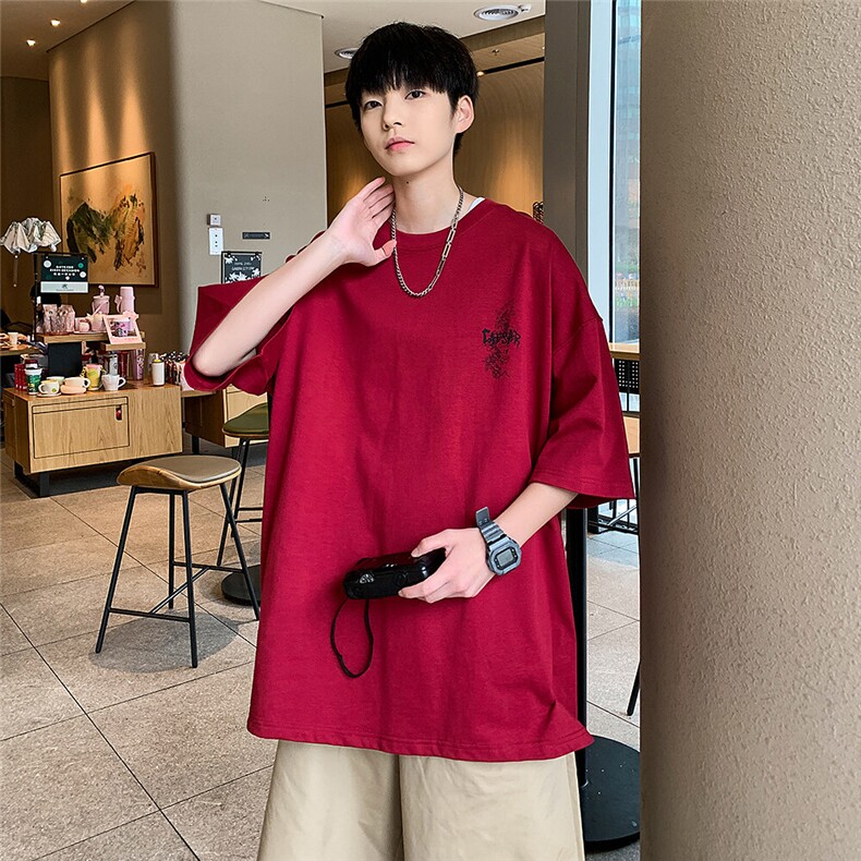 夏季新款龙年斑驳印花短袖T恤宽松M~5XLXZ604-DT216-P25控39,男装T恤,星座604