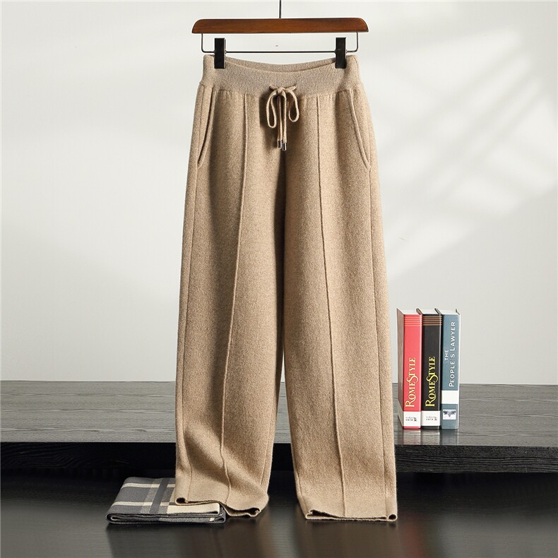 2025秋冬百搭时尚简约中锋直筒裤，男装休闲裤，盛欣羊绒