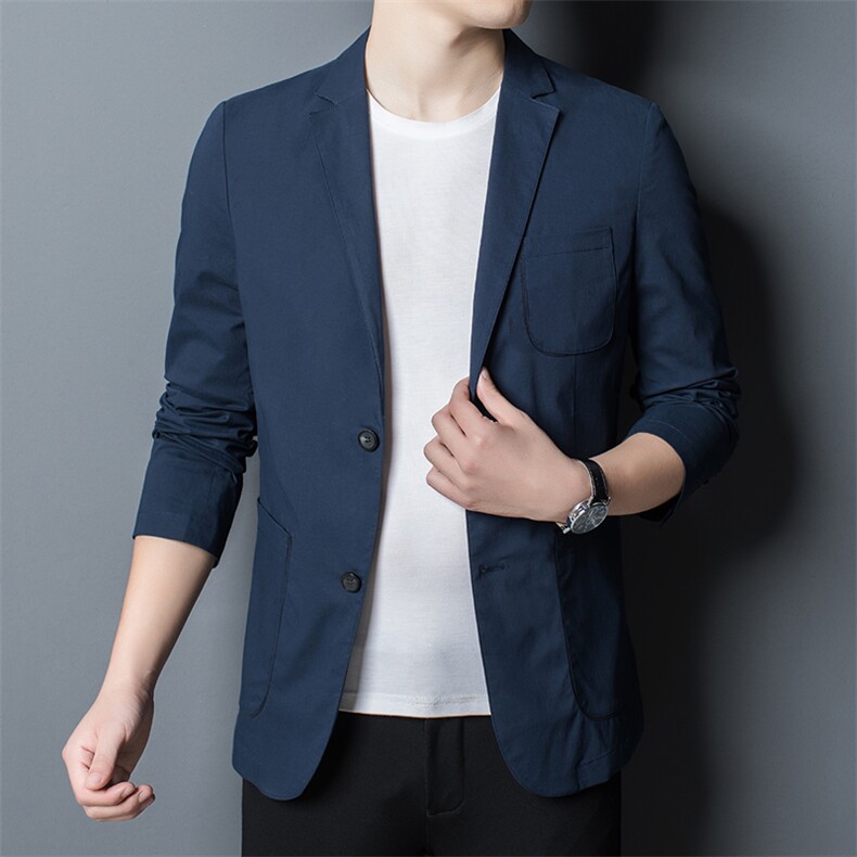 BEA6629966钱塘2020-2中青年男士春秋薄款时尚休闲西服外套P190,男装西服,钱塘207-2