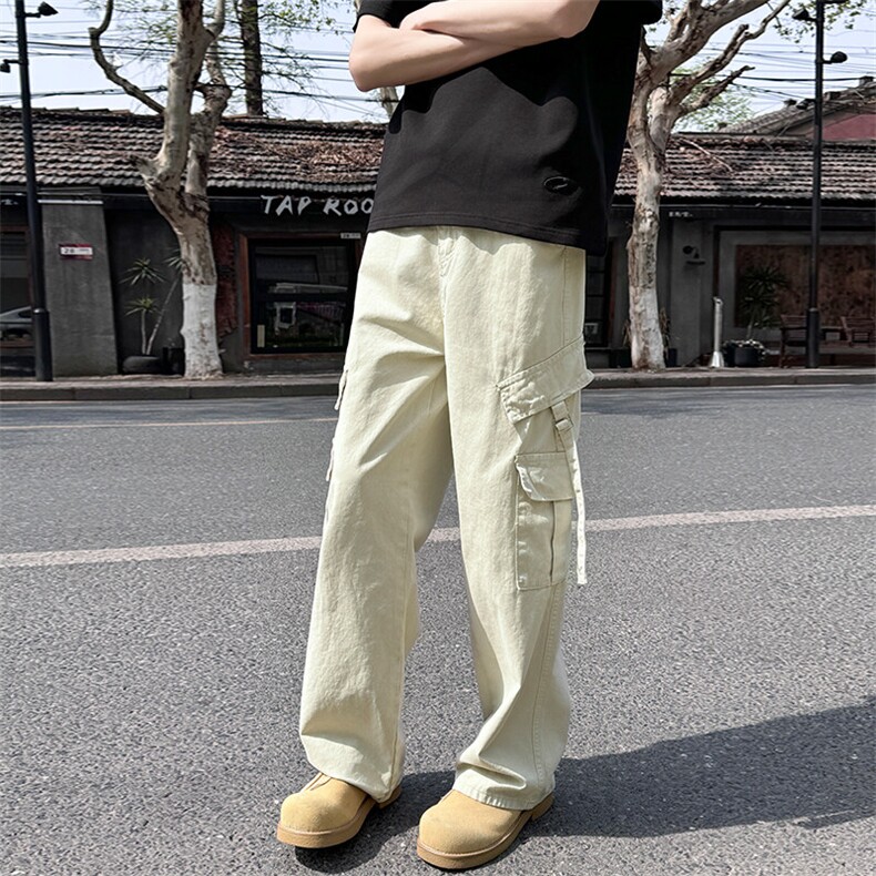 现货！口袋伞兵工装裤男女直筒宽松街头休闲Vintage长裤1220/p58,男装休闲裤,电商B381-2
