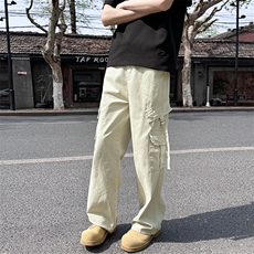 现货！口袋伞兵工装裤男女直筒宽松街头休闲Vintage长裤1220/p58，男装休闲裤，电商B381-2