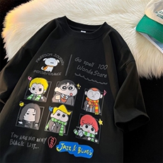 数据款220克纯棉短袖男大码潮牌印花半袖T恤特批18货号T413，男装T恤，星座617B