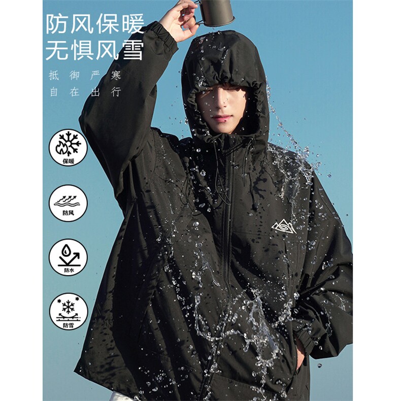 24冬设计感户外运动防水双板滑雪服男加棉加厚保暖外套M78-P155图片