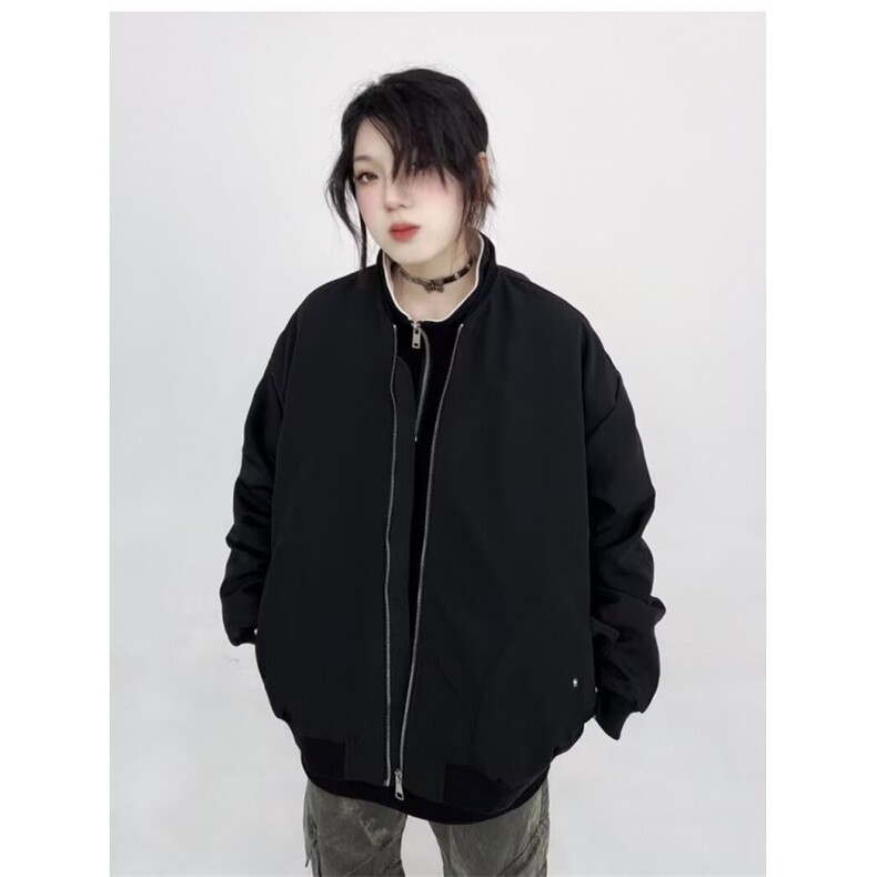 美式复古棒球服外套女秋季2025新款潮牌高街设计感小众飞行夹克,男装夹克,星座506A