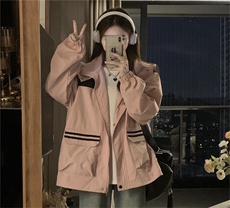 户外登山服冲锋衣夹克潮牌秋季新款情侣运动学院风外套C348-85，男装夹克，星座911-2(原星座613-2）