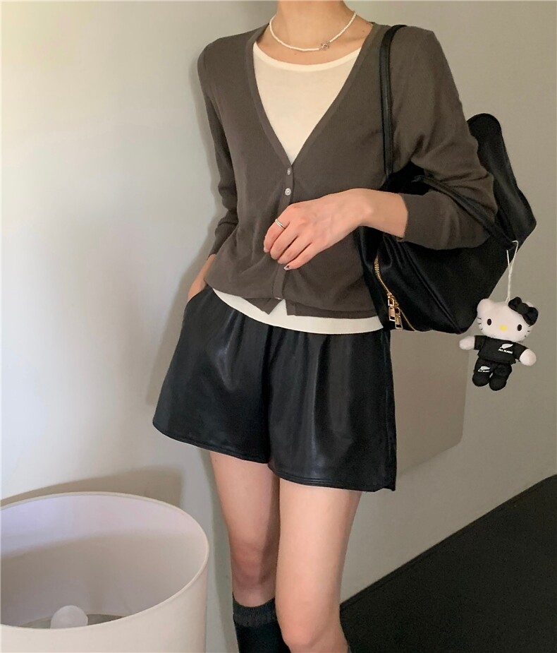 新款简约百搭长袖针织开衫女宽松休闲外套,针织衫/毛衣,伟祺羊绒