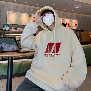 已注册港风重磅华棉得物抖音直播高品质宽松休闲连帽卫衣W5213P40图片