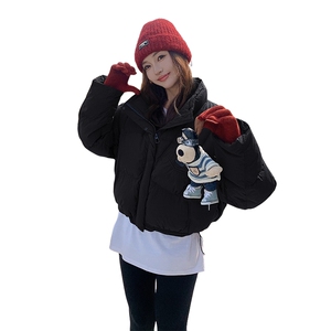 2024短款加厚保暖90白鸭绒羽绒服图片