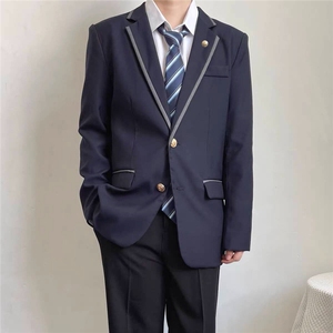 DK制服男装西装JK西服英伦学院风外套情侣装证件照服装班服外套