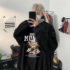 特P25控48秋冬新款男士圆领卫衣宽松休闲日常百搭上衣WQ243，男装卫衣，电商B370