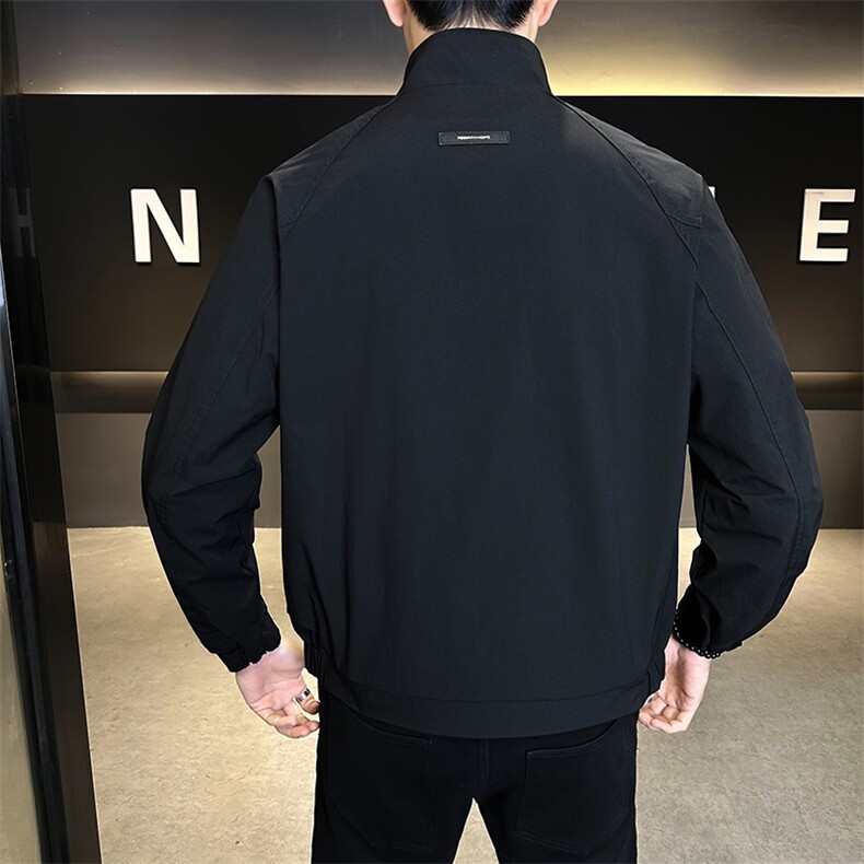 JK905-P85外套2026新款潮流青年休闲夹克衫男装立领上衣服,男装夹克,星座507A（原星座306B-2）