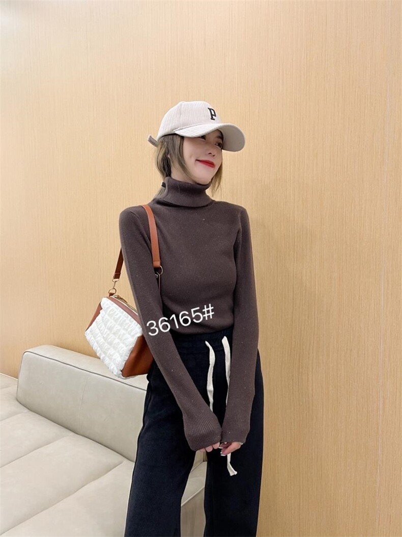 冬季新款高领毛衣系列，女装针织衫/毛衣，千百莲