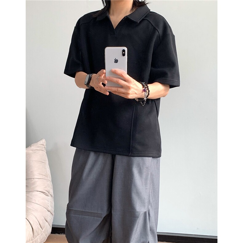 主推重磅POLO衫夏季短袖翻领半袖上衣cleanfit正肩t恤衫S419特28,男装Polo衫,电商A233-1