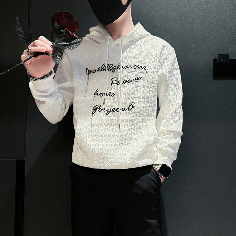 痞帅高级感刺绣男士连帽卫衣外套社会小伙店主风301C-WY51P68控98,女装短外套,星座301C（原B323）