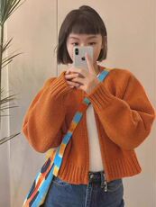 秋季新款舒适显瘦时尚百搭五针拉链针织开衫，女装羊毛衫，恒恩羊绒