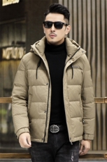 B8038钱塘2020-3有帽商务休闲冬季厚款简约中年男士羽绒服P258，男装羽绒服，钱塘207-3