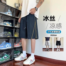 特批P20无差价夏季潮流百搭凉感冰丝顺滑大码运动短裤男DK5854，男装休闲裤，电商A001-1