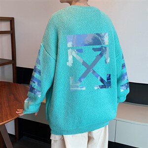 ！2023秋冬新款男士圆领毛衣百搭加厚潮流针织衫外套M813P50，男装针织衫/毛衣，电商B220