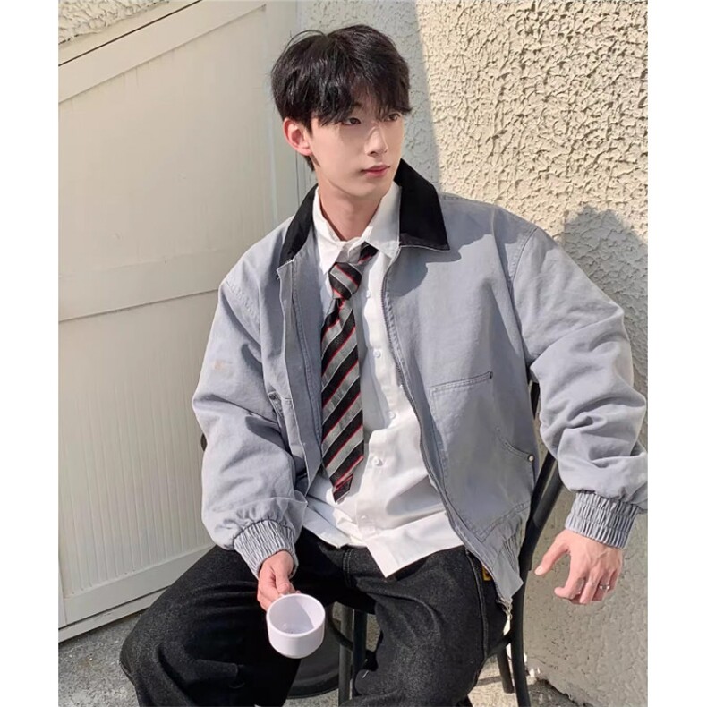 翻领工装夹克男行政外套513AJK2506P65,男装夹克,星座513A