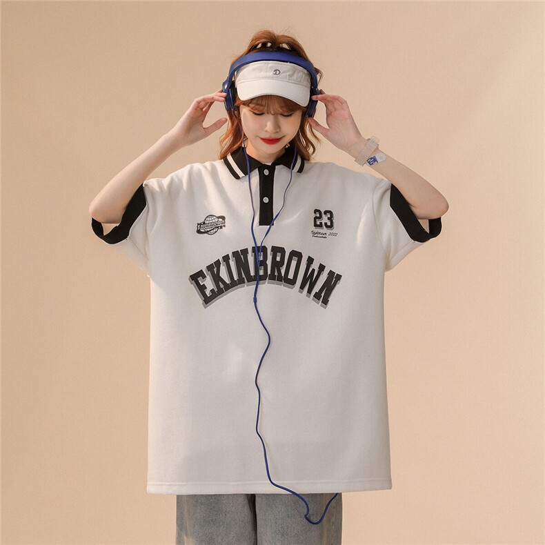 1中性polo衫男大码M-5XL潮翻领女模情侣短袖T恤男DP7741P45控59,男装Polo衫,星座226-2