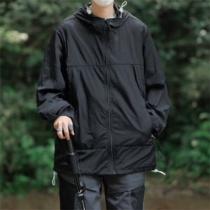 夏季新款潮流连帽冰丝防晒衣男户外运动冲锋衣夹克 现货W8234-P42图片