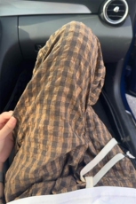 特批P35无差价夏季新款格子泡泡纱轻薄纹理感大码休闲裤男K5936，男装休闲裤，电商A001