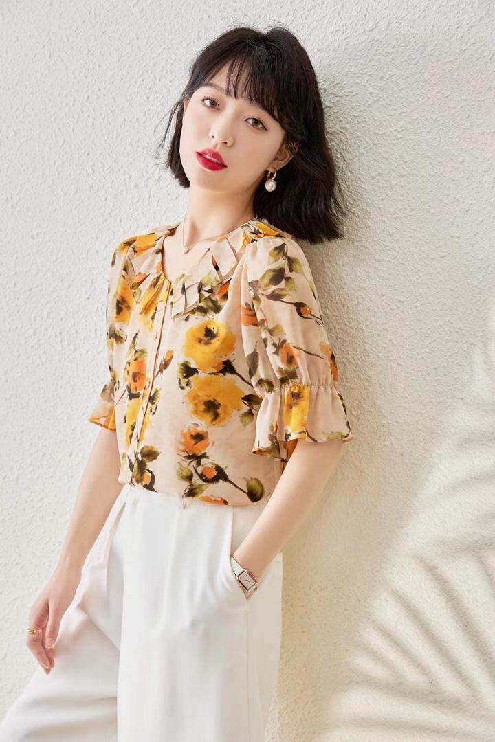 1091#粉花、黄花。M-XXL，其它，束索