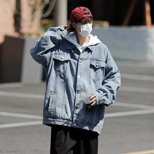 日系Cityboy工装牛仔外套春秋港风复古高街牛仔衣夹克 W5647-P65图片