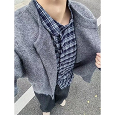 现货~秋冬重磅老钱风假两件针织毛衣开衫MY2573批88，男装针织衫/毛衣，星座1411A-6