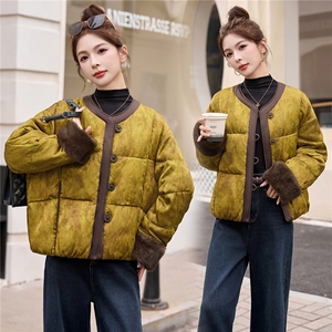2025年潮冬季短款新中式羽绒服新款图片