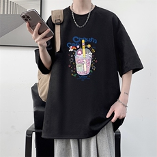 麂皮绒短袖t恤男大码半袖男大皂风JD82332-P25，男装T恤，电商A040