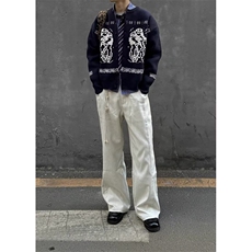 1506-1-MMY601/P59复古慵懒宽松针织毛衣开衫外套，男装针织衫/毛衣，星座1506-1