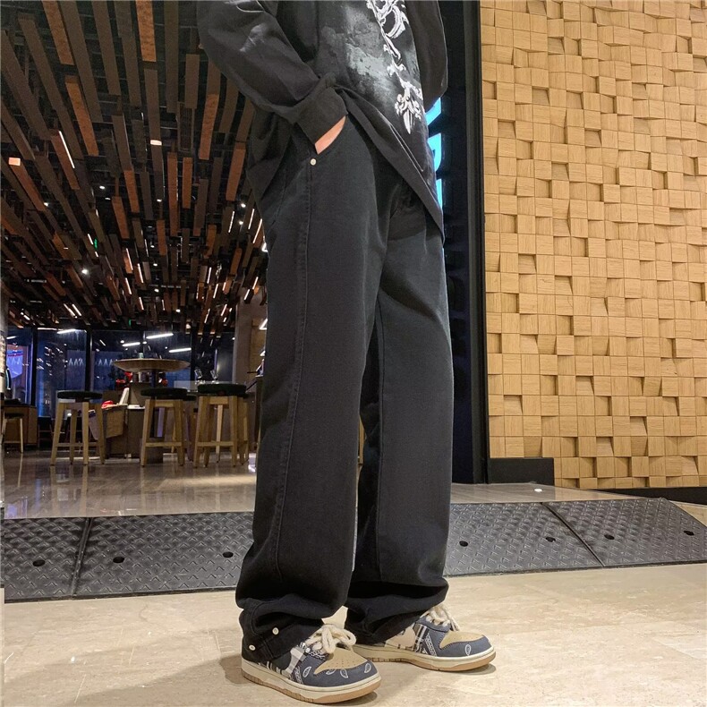 休闲裤青春流行春秋百搭简约潮宽松型长裤男时尚潮牌CK49P38,男装休闲裤,星座410-2