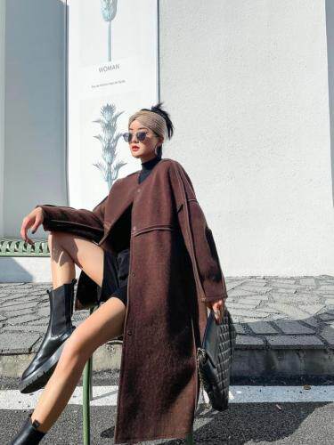 现货2021冬季新款欧版大衣，女装，储辰