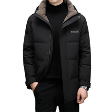 DF806钱塘2020-2时尚休闲冬季厚款连帽中年男士羽绒服P275，男装羽绒服，钱塘207-2
