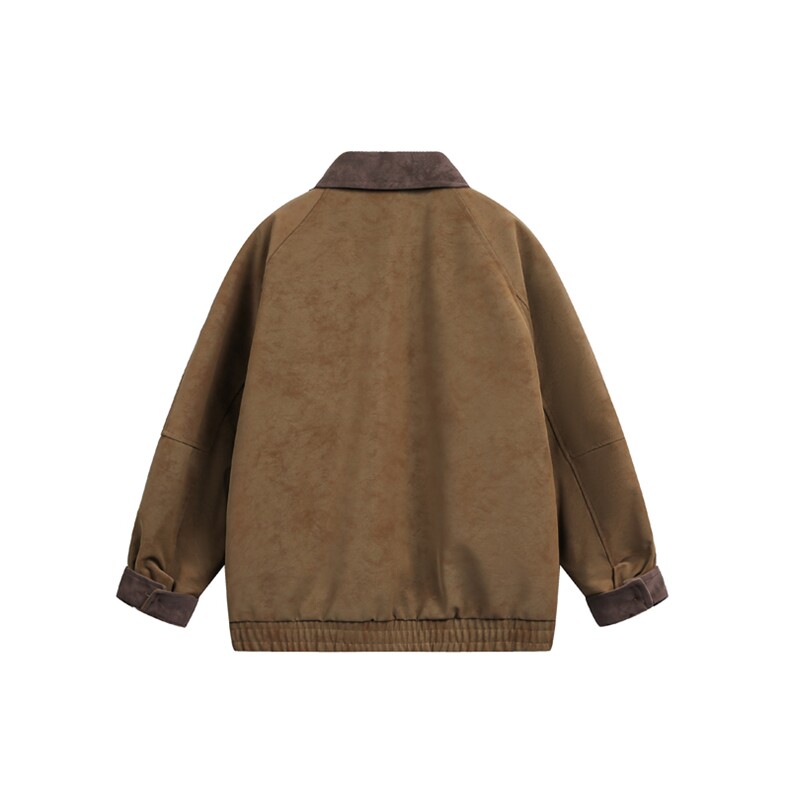 MY647P130控208白底翻领拼接兔毛内里加绒加厚外套棉衣棉服,男装棉衣,电商B205