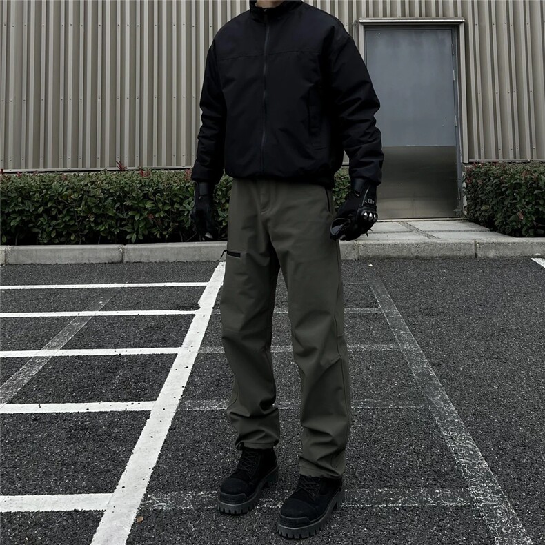 美式机能休闲直筒男生秋季款2025长裤子加长高个子运动工装裤潮牌,男装工装外套,四季星座505