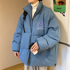 秋冬新款韩版加厚保暖立领宽松棉服外套男MY62026P115控138，男装棉衣，电商A268A